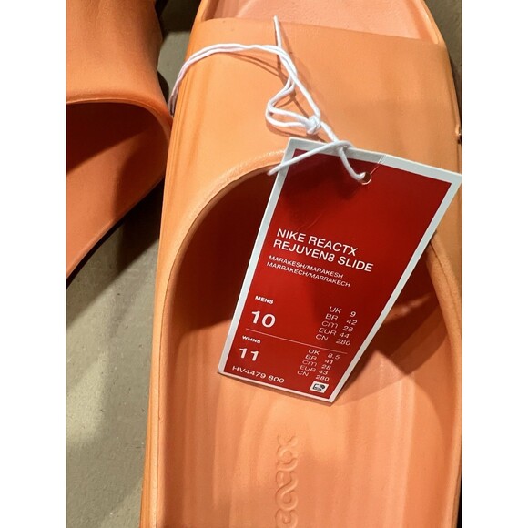 Nike ReactX Rejuven8 Marrakesh Campfire Orange  HV4479-800 Men\'s Slide Size 10 main image 4